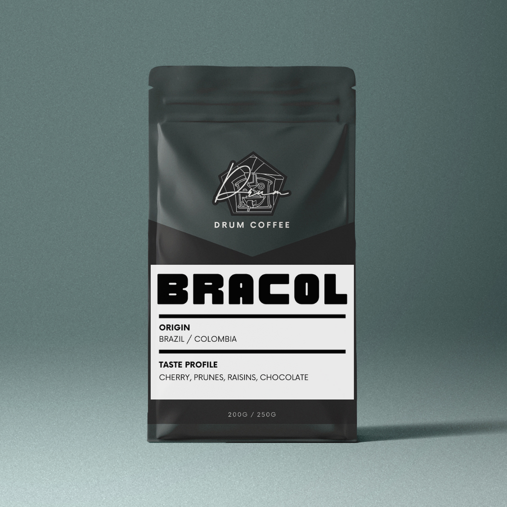 BRACOL Blend Coffee Beans 100% Arabica Recommended for Espresso (Medium/Medium Dark Roast)