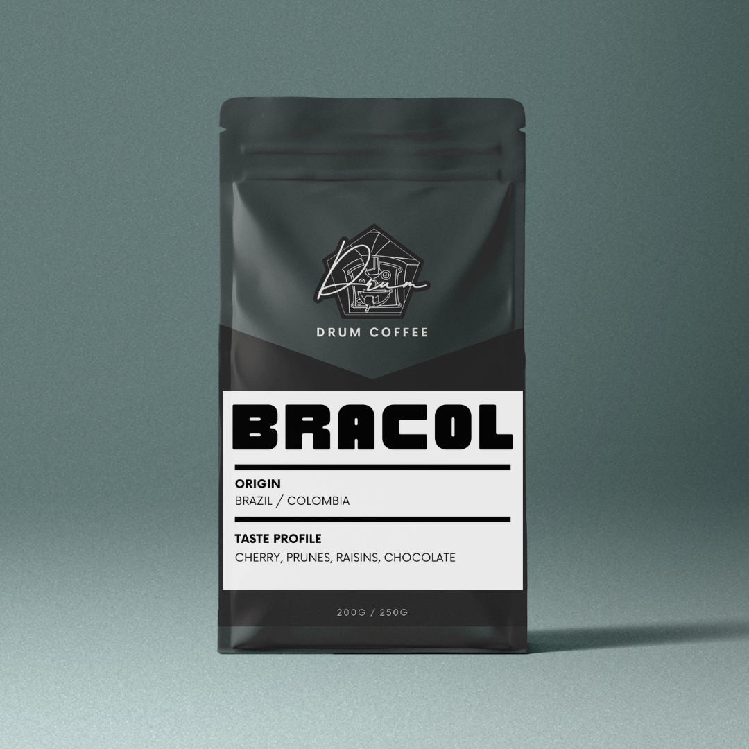 BRACOL Blend Coffee Beans 100% Arabica Recommended for Espresso (Medium/Medium Dark Roast)