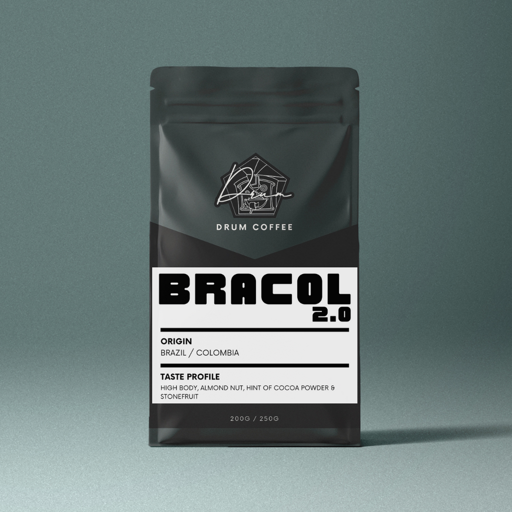 BRACOL Blend Coffee Beans 100% Arabica Recommended for Espresso (Medium/Medium Dark Roast)