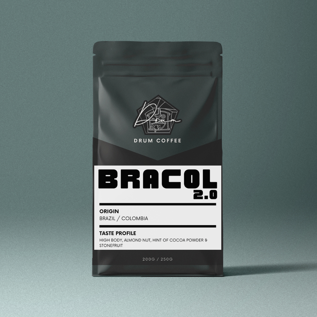 BRACOL Blend Coffee Beans 100% Arabica Recommended for Espresso (Medium/Medium Dark Roast)