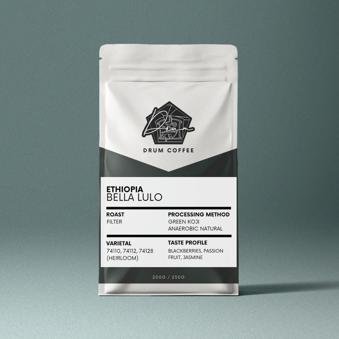 200g ETHIOPIA BELLA LULO Specialty Grade Single Origin Arabica Filter Coffee Beans (Medium Light Roast)