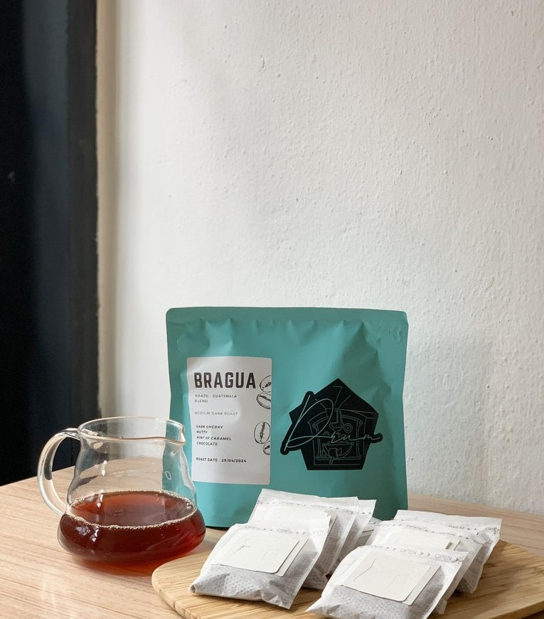 8 Drip Bags BRAGUA Blend 100% Arabica Coffee